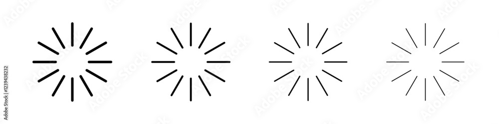 Loading icon Outline sign symbol set Loading icon Outline sign symbol set