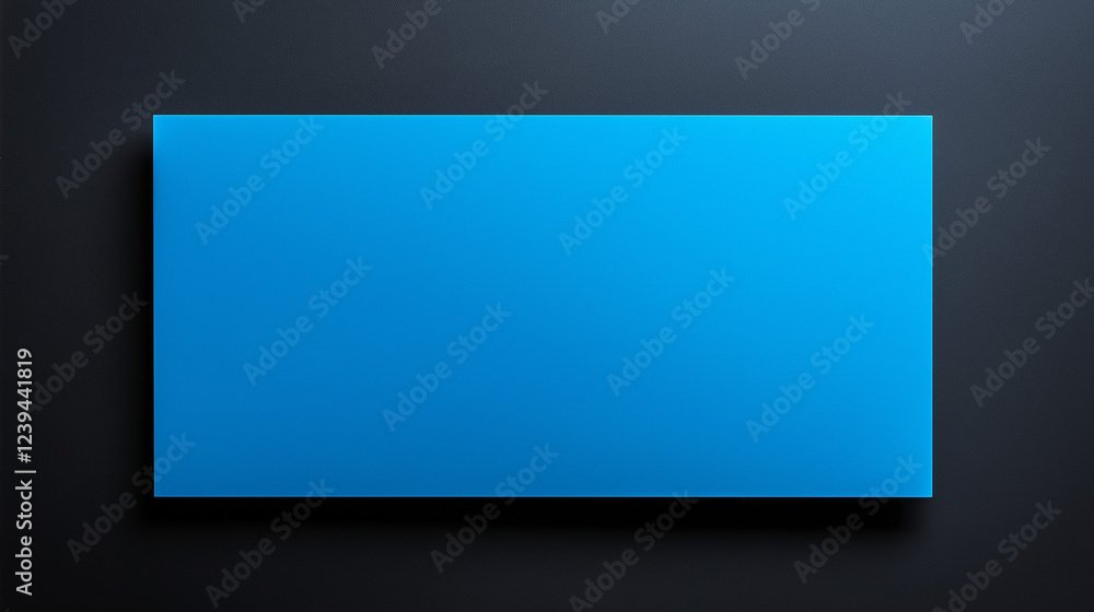 blue rectangular blank banner , black background , promotional banner mockup , minimalist design for advertising , frame blue rectangular blank banner , black background , promotional banner mockup , minimalist design for advertising , frame