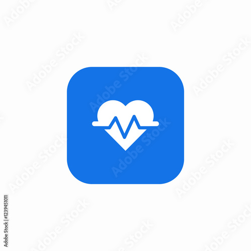 exam heart icon sign vector