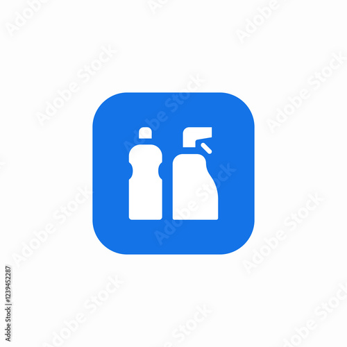 home cleaning kit icon sign vector