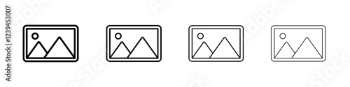 Picture icon Outline sign symbol set Free Download Picture icon Outline sign symbol set - GFXLoad