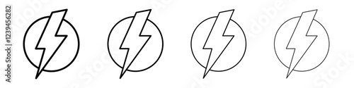 Free Download Power icon Outline sign symbol set - GFXLoad