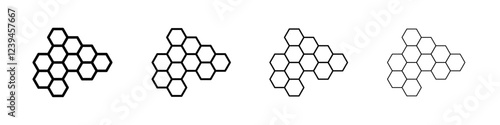 propolis icon Outline sign symbol set
