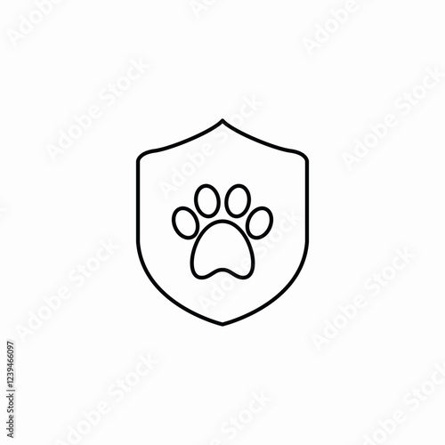 aimal protection icon sign vector