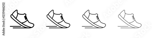 Shoes Icon Outline sign symbol set