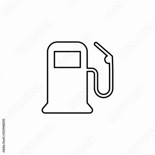 gas station icon sign vector