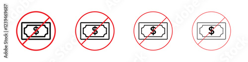 Stop Corruption icon Flat illustration sign