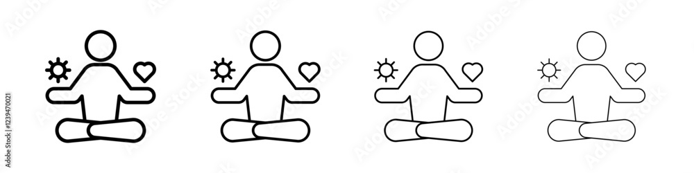 stress management icon Flat illustration sign stress management icon Flat illustration sign