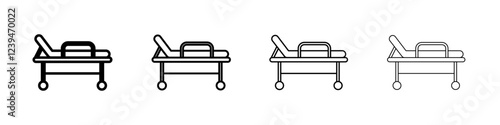 Stretcher icon Flat illustration sign