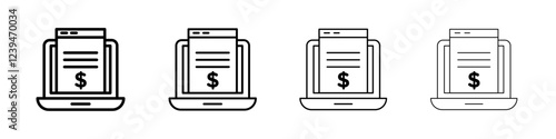 Subscription Model icon Flat illustration sign