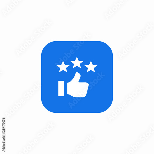 review positive icon sign vector