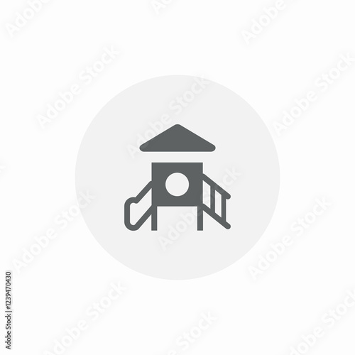 slide playground icon sign vector