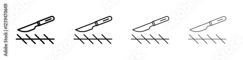 surgery icon Flat illustration sign
