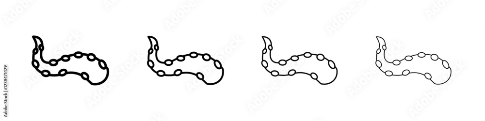 Tentacles octopus icon Flat illustration sign Tentacles octopus icon Flat illustration sign