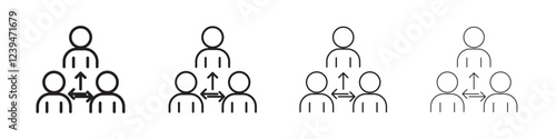 Third party icon Flat illustration sign