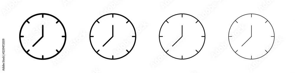 Time icon Flat illustration sign Time icon Flat illustration sign