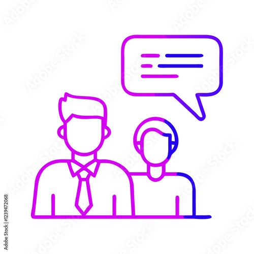 Mentorship Icon for Career Guidance and Consulting Materials
Professional mentoring session representation, suitable for career development sites, coaching blogs, or business presentations.