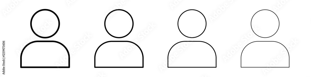 User icon Flat illustration sign User icon Flat illustration sign