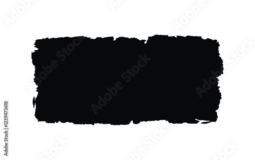 Glitch distorted grange shape . Noise grungy logo . Trendy defect error shapes .