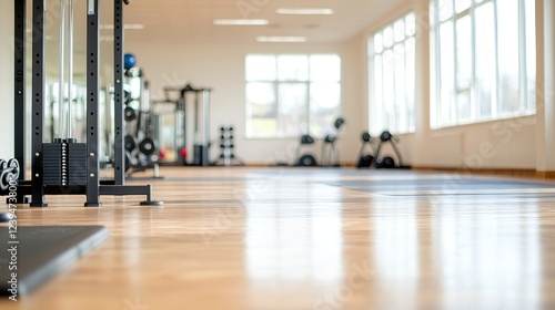 Wallpaper Mural Bright gym interior with fitness equipment Torontodigital.ca
