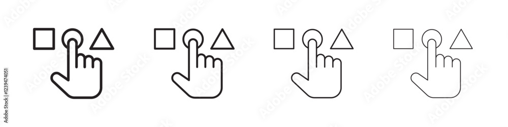 Variety icon Flat illustration sign Variety icon Flat illustration sign