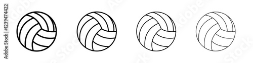Volley ball icon Flat illustration sign