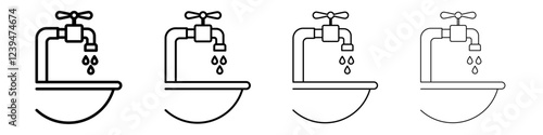 washbasin icon Flat illustration sign