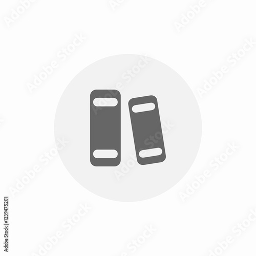 book storage icon sign vector
