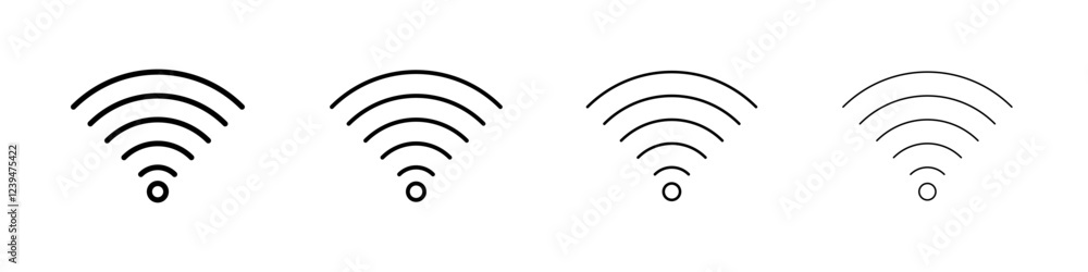 Wifi Signal icon Flat illustration sign Wifi Signal icon Flat illustration sign