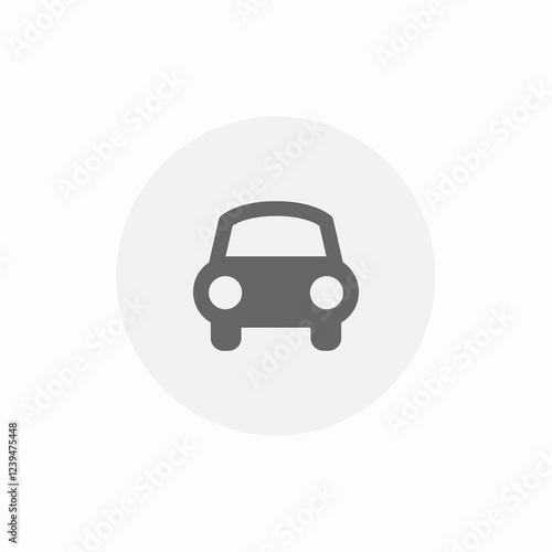 car driving icon sign vector