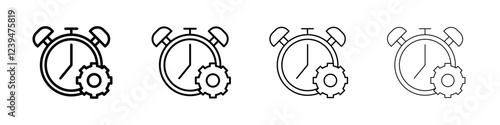 work Efficiency icon Flat illustration sign