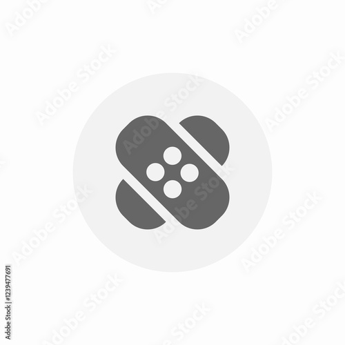 medical plaster pile icon sign vector