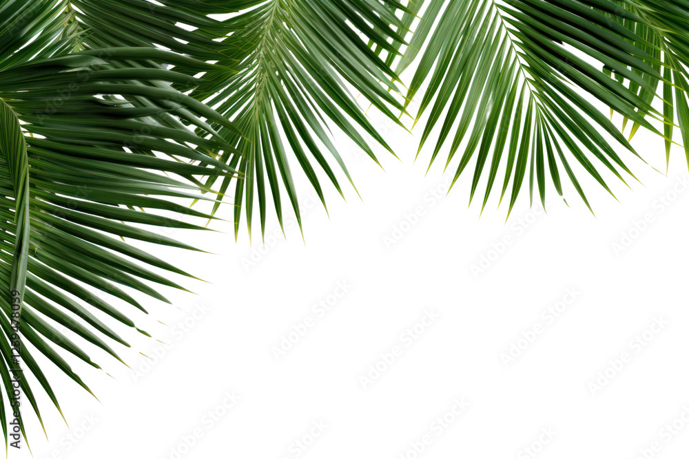 Fototapeta premium PNG Natural palm tree leafs backgrounds outdoors nature.