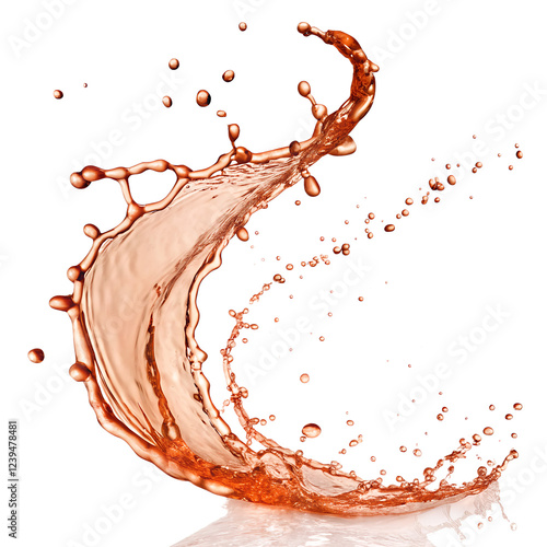 red wine splash isolated