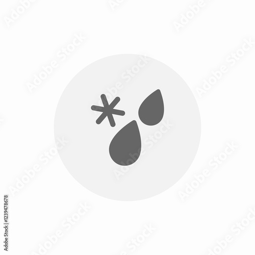 rain freeze icon sign vector