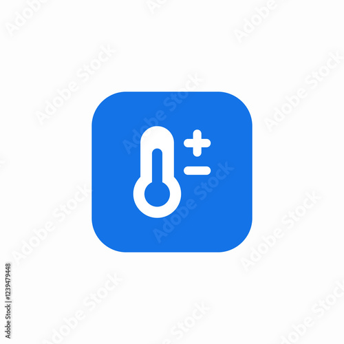 temperature settings icon sign vector