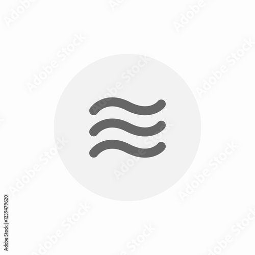 wate waves icon sign vector