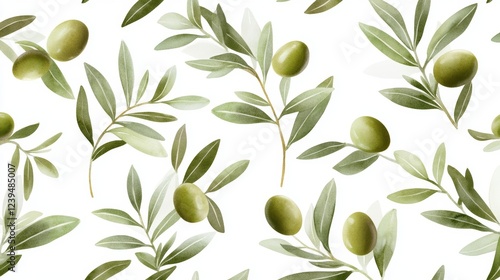 olive branch background