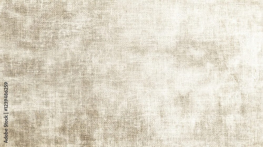 Fototapeta premium Textured Beige Linen Fabric Background Image
