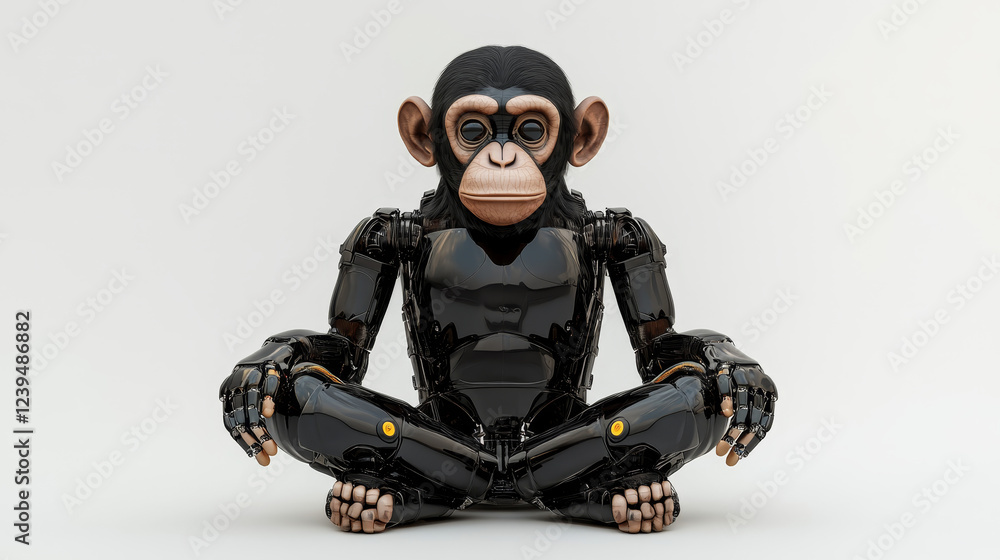 Cyber Primate: The Futuristic Essence of a Robotic Monkey
Cyber Primate: The Futuristic Essence of a Robotic Monkey