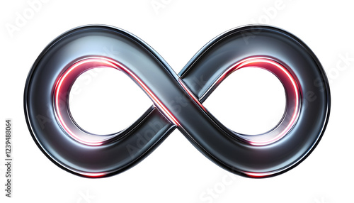 3D Infinity on a Transparent Background