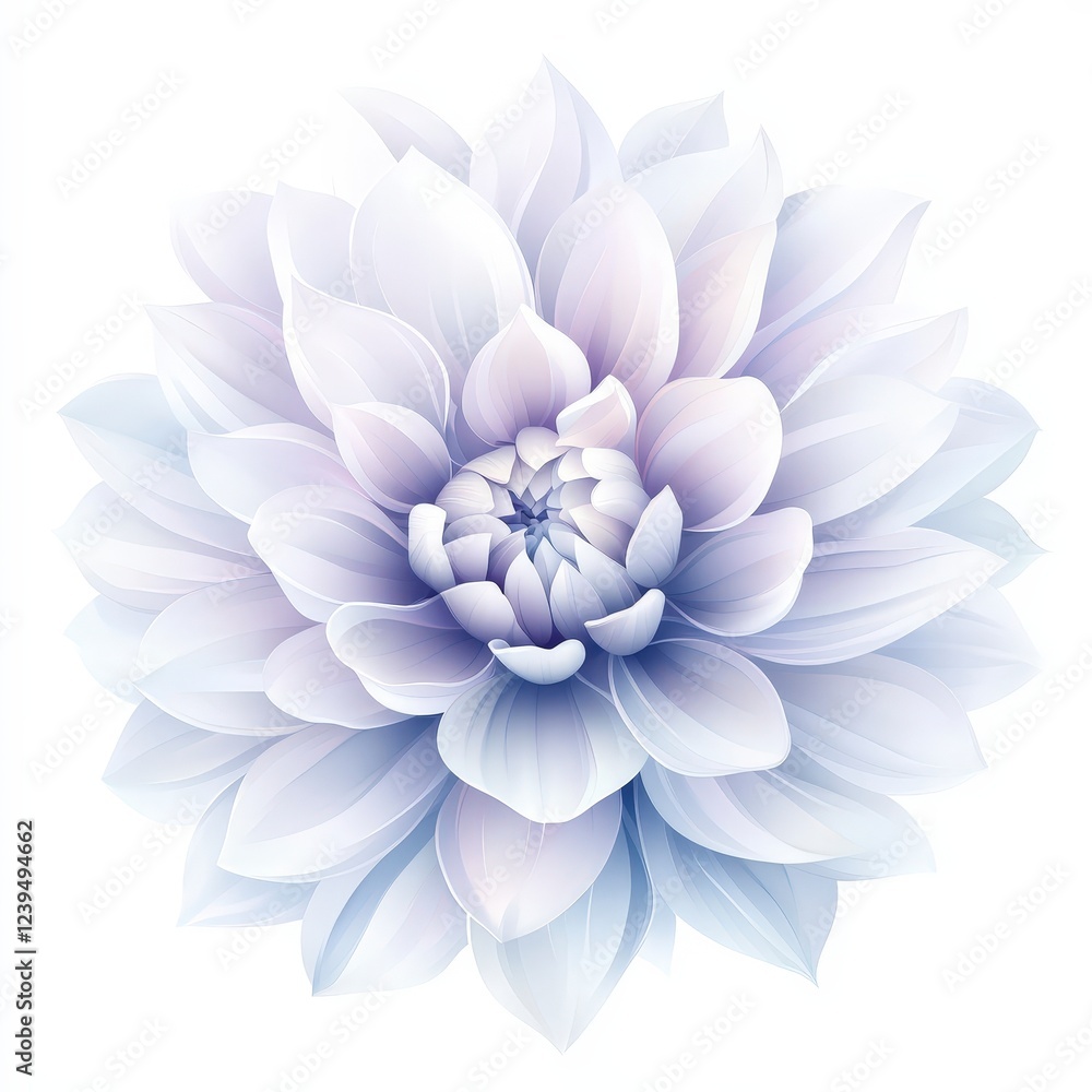 Fototapeta premium Soft Pastel Floral Design with Delicate Petals and Gentle Shades