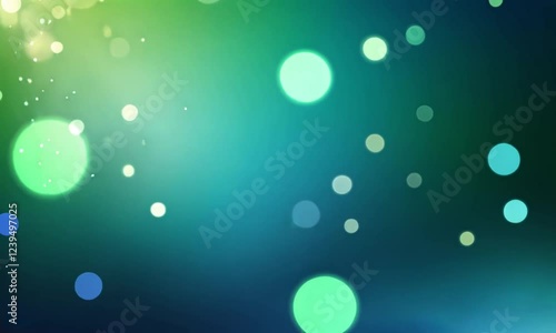 Wallpaper Mural Colorful Abstract Background with Bokeh Effect - Vibrant Gradient of Dark Blue, Light Green, and Yellow with Sparkling Star-Like Light Spots - Ideal for Design, Marketing, and Creative Projects Torontodigital.ca