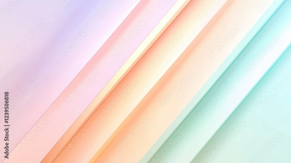 Fototapeta premium Abstract Pastel Diagonal Stripes Background Design