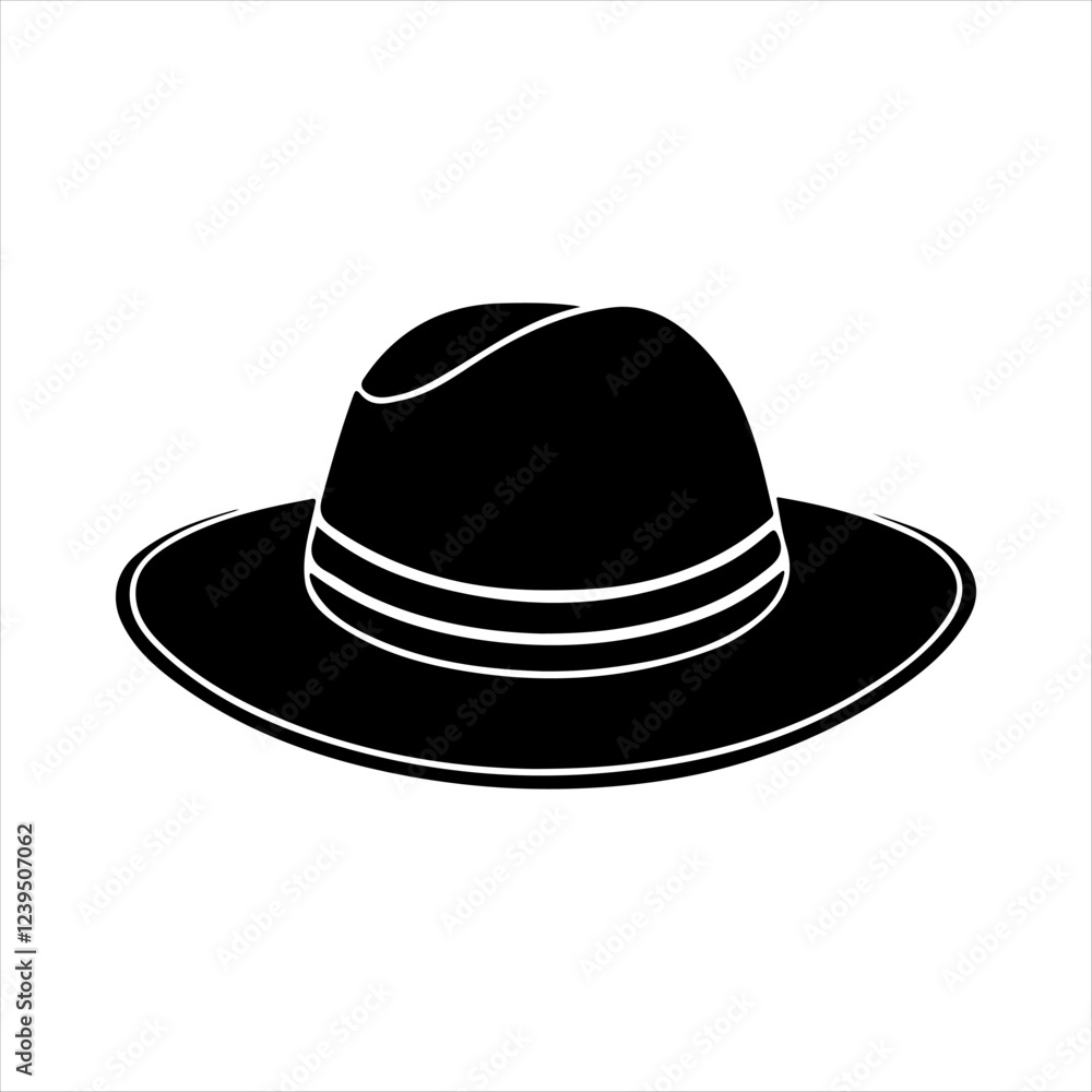 hat silhouette white background hat silhouette white background