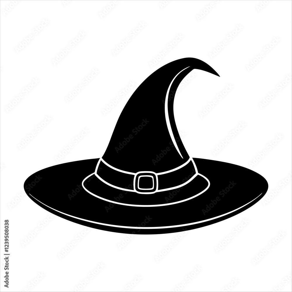 Naklejka premium hat silhouette white background