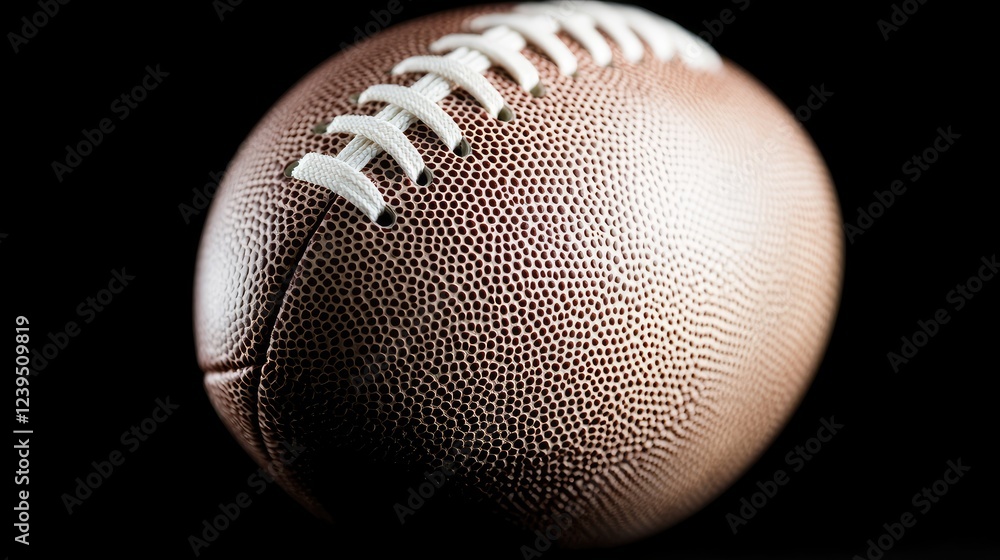 Fototapeta premium American football close-up, dark background, game concept