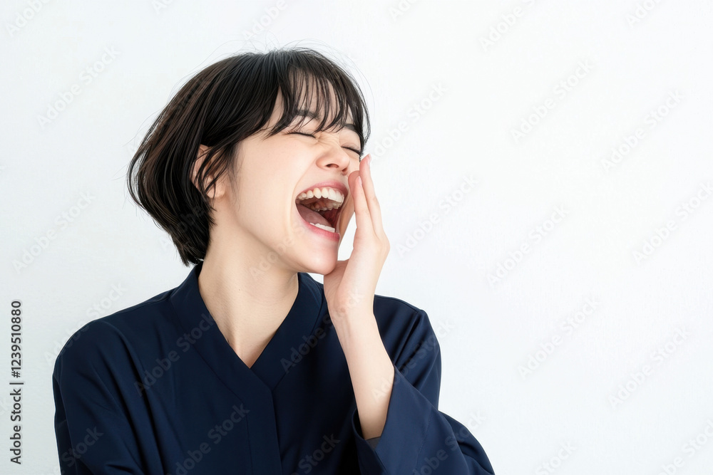 呼ぶ女性・応援・声援
呼ぶ女性・応援・声援