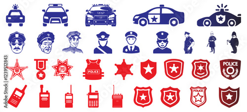 Police icon collection