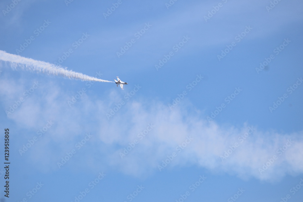 F 16 fighter jet airplane in flight at Rickenbacker International Airport is a civil-military public airport south of downtown Columbus F 16 fighter jet airplane in flight at Rickenbacker International Airport is a civil-military public airport south of downtown Columbus